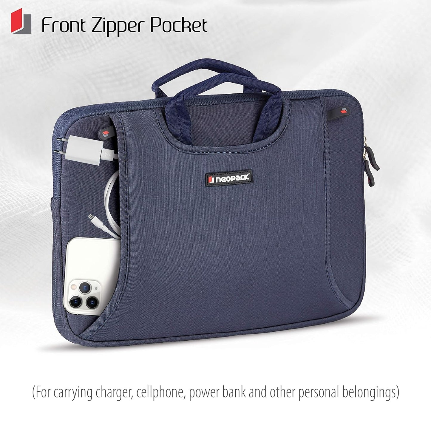 Neopack Handle Sleeve/Slim Bag for All 13 Inch Laptops/MacBook Pro & Air 13.3 inch - (BLUE)