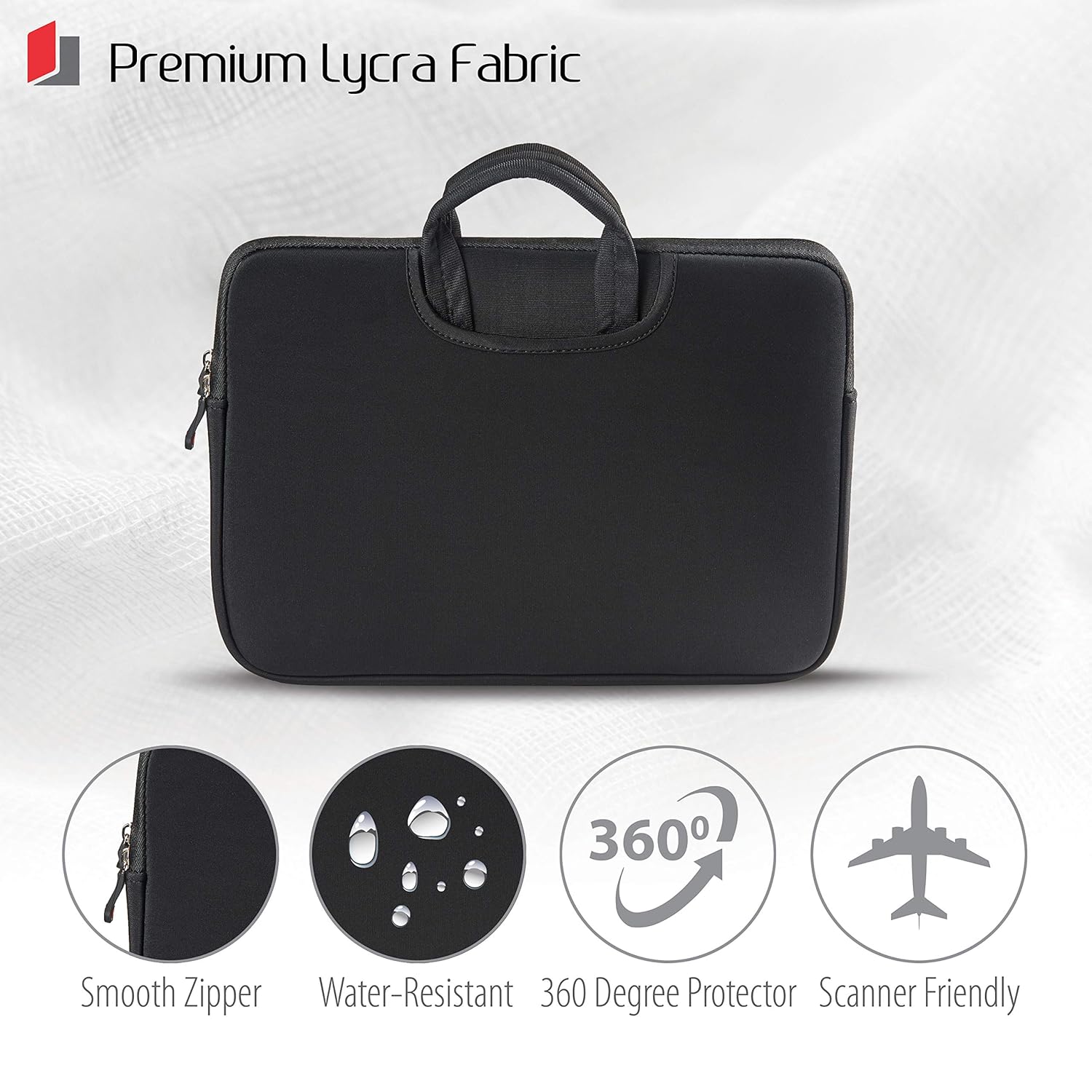 Neopack Handle Sleeve/Slim Bag for All 13 Inch Laptops/MacBook Pro & Air 13.3 inch - Black