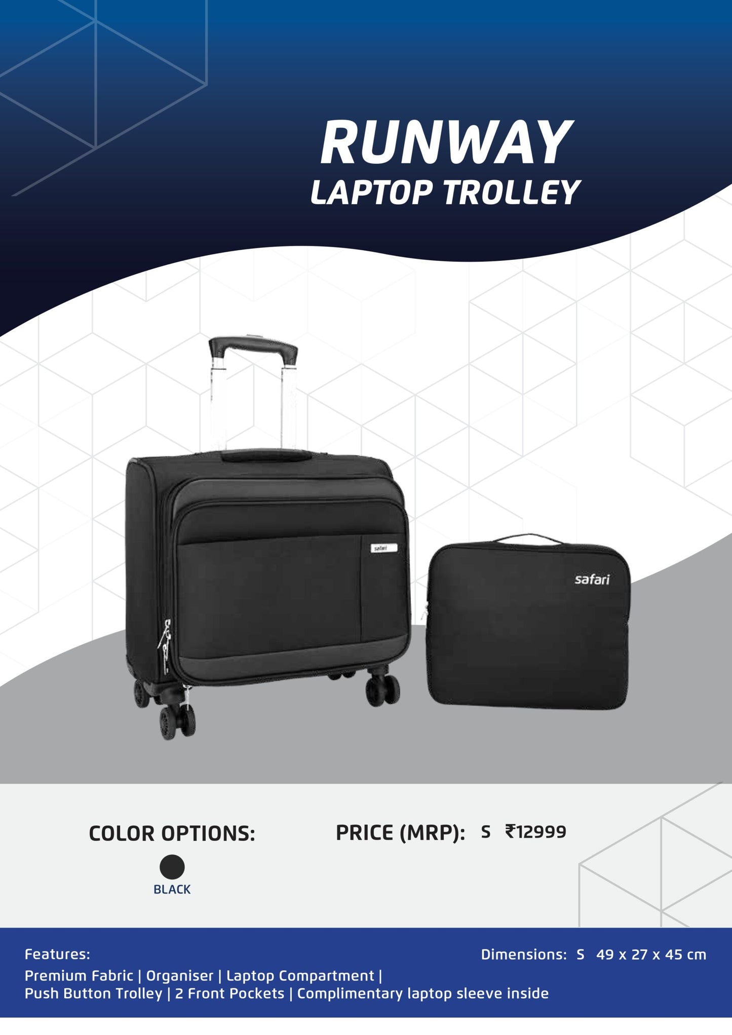 Safari Runway Laptop Trolley