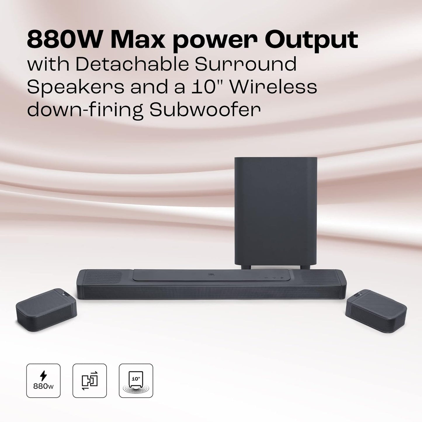JBL Bar 1000 Pro, 11.1 (7.1.4) Channel Soundbar