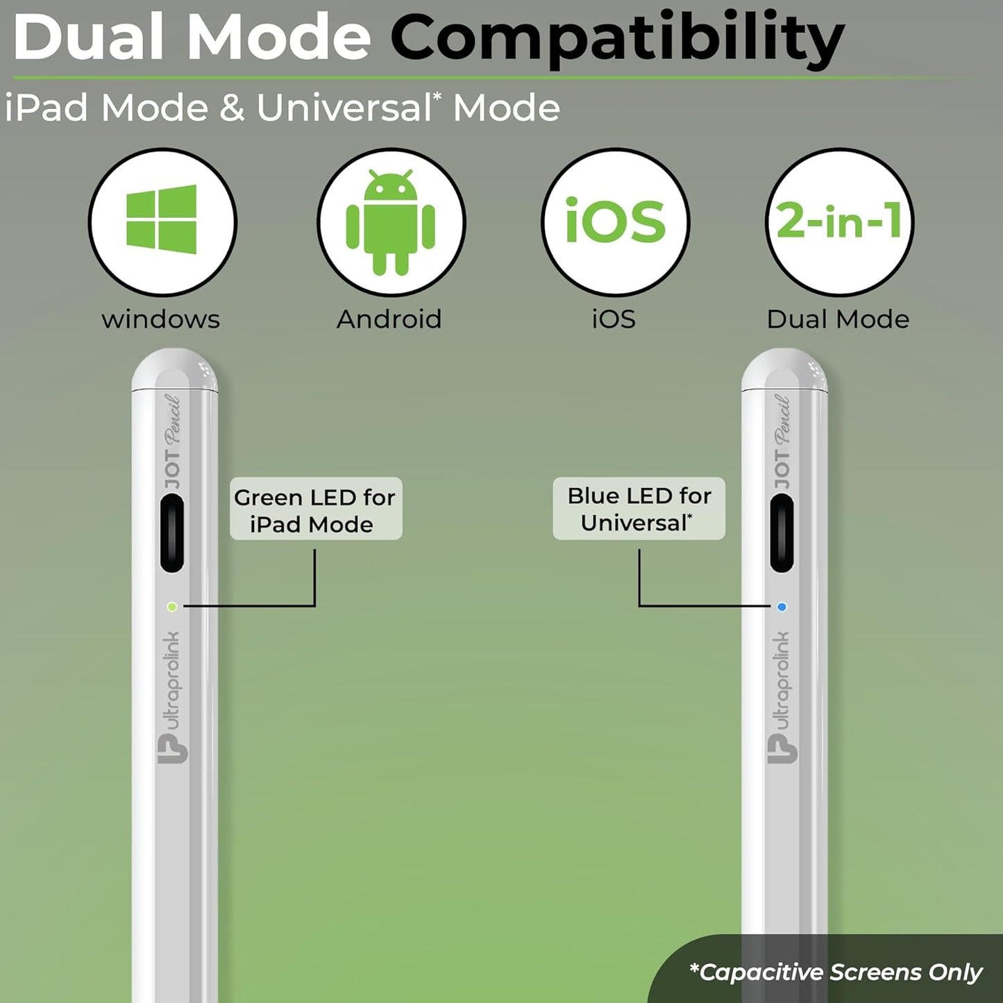 ULTRAPROLINK Jot Pencil Stylus Pen For Ipad, Android Tablets & Mobiles