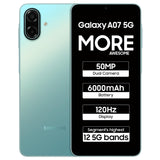 Samsung Galaxy A07 5G (4GB/128GB Storage)-Light Green