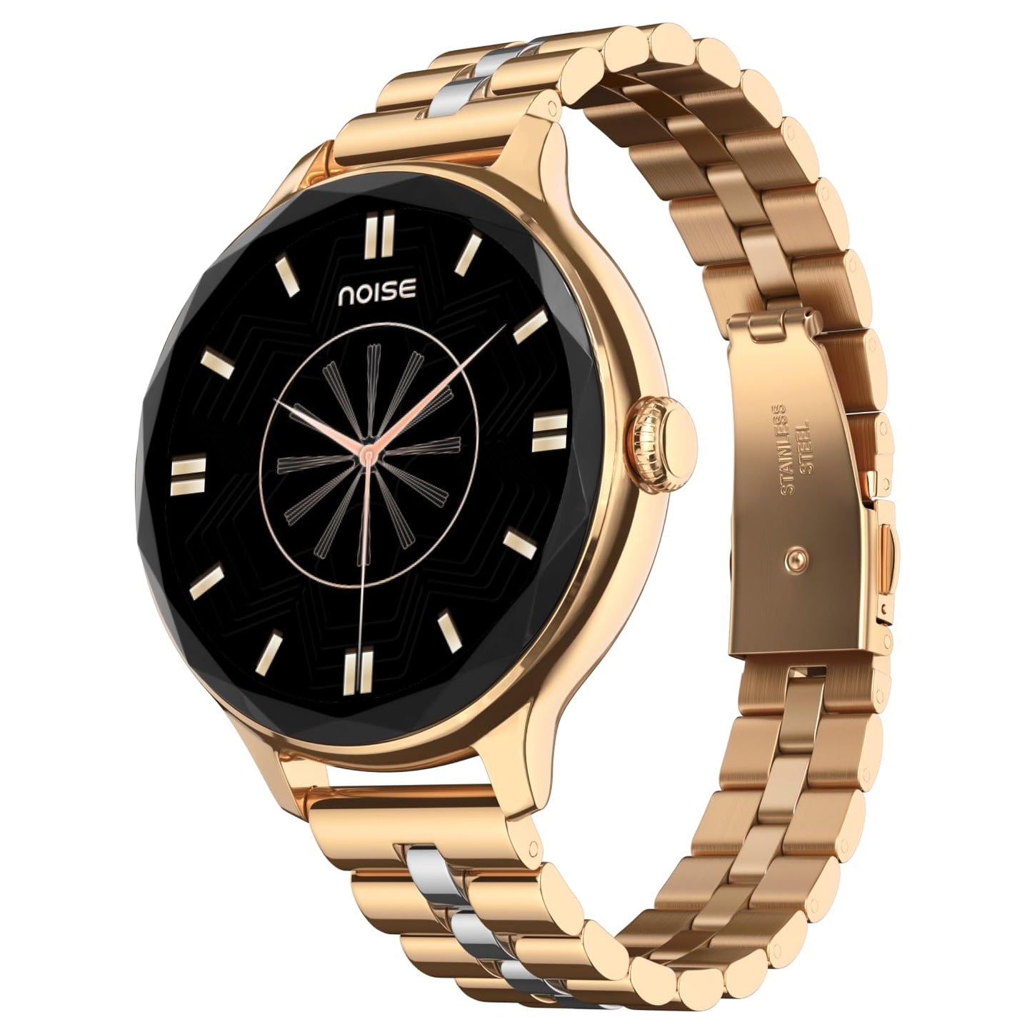 Noise Diva Smartwatch with Diamond Cut Dial -Rose Panel