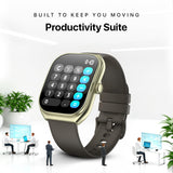 Noise Icon Arc Immersive Curved Display Smart watch -Nickel Brown