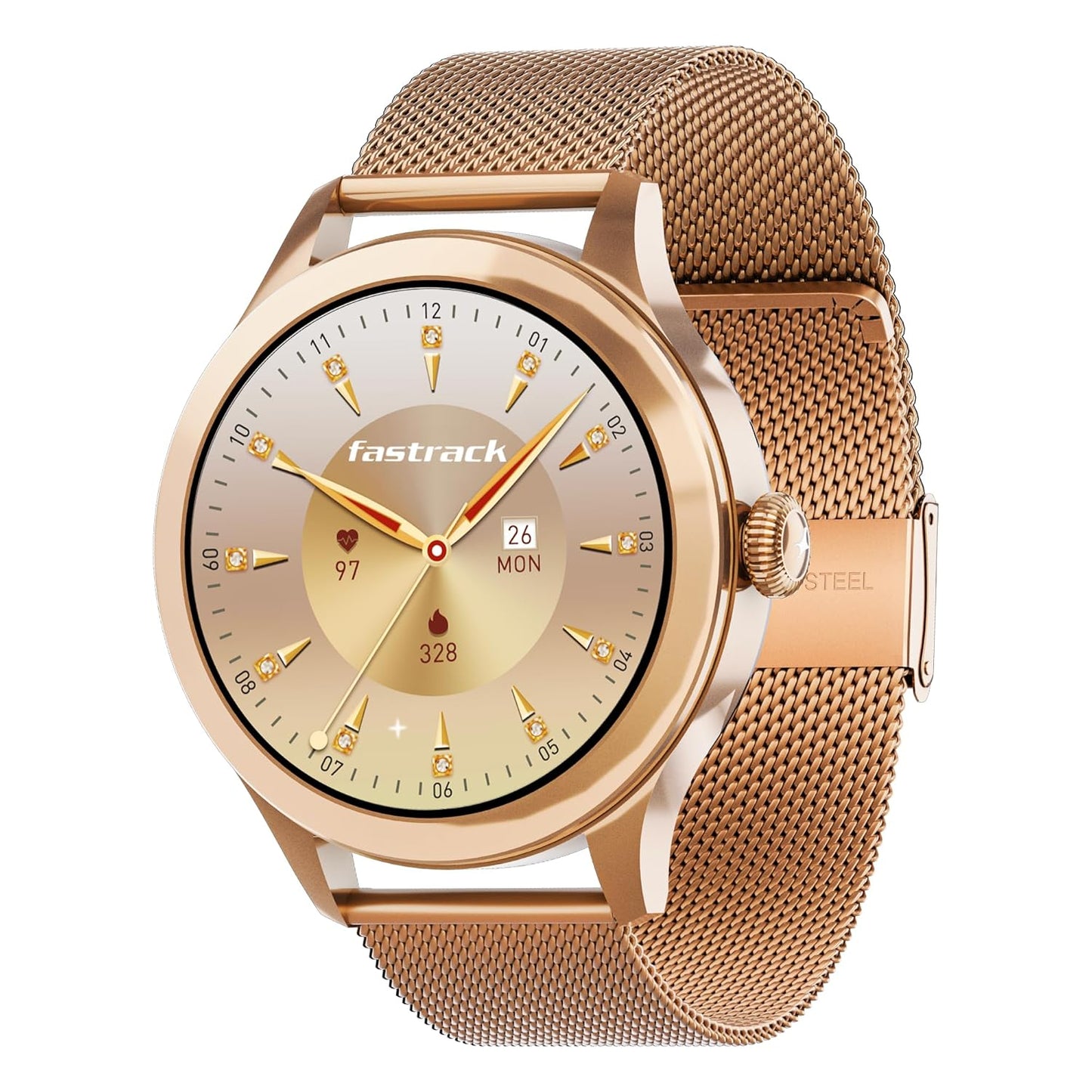 Fastrack Noir Pro  Metal Smart Watch-for Women -(Rose Gold)