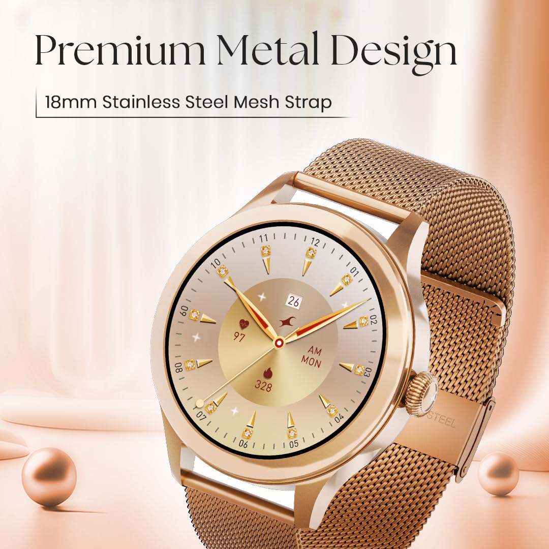Fastrack Noir Pro  Metal Smart Watch-for Women -(Rose Gold)