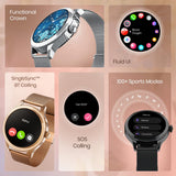 Fastrack Noir Pro  Metal Smart Watch-for Women -(Rose Gold)