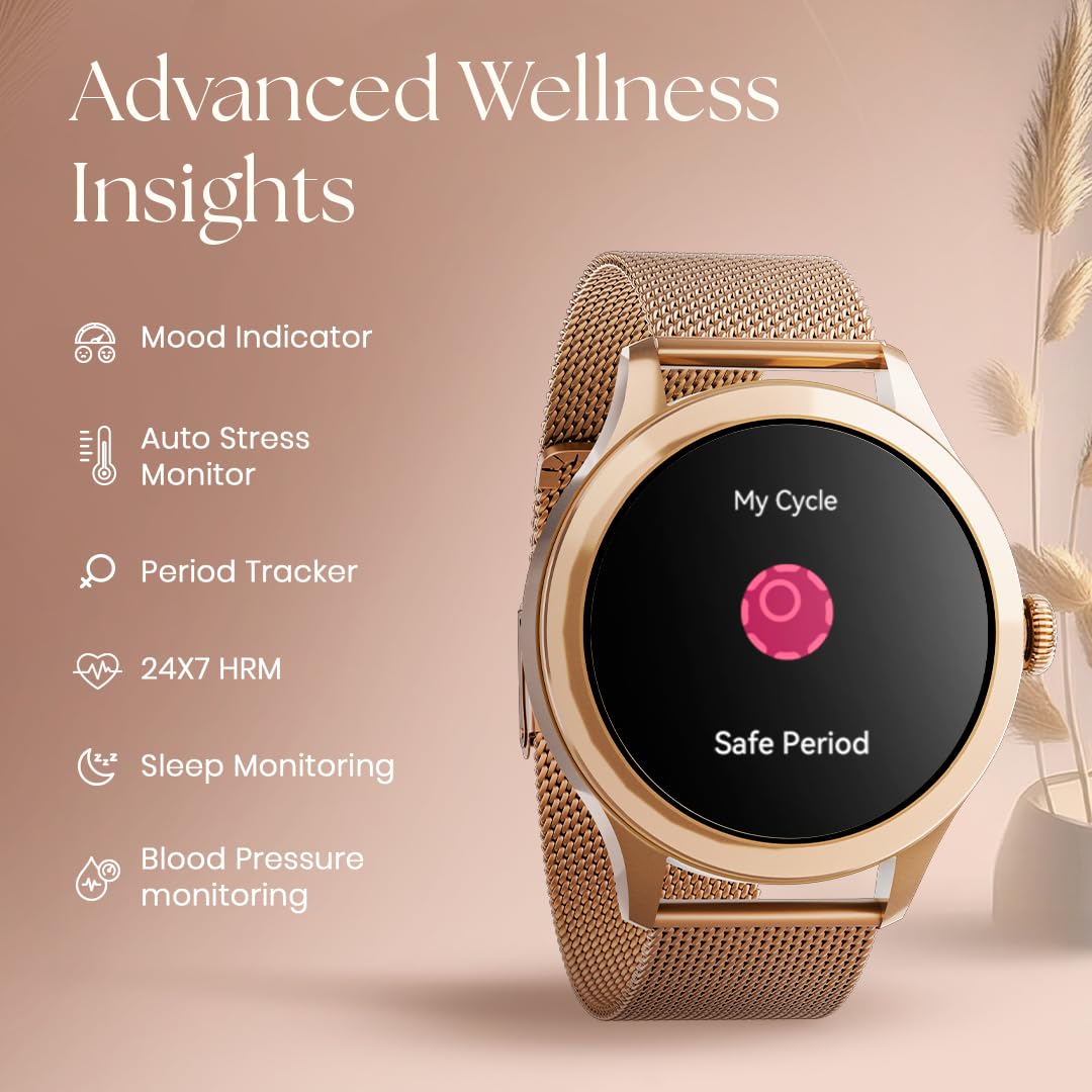 Fastrack Noir Pro  Metal Smart Watch-for Women -(Rose Gold)