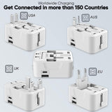One Beat Worldwide Universal Travel Adapter with Type C, USB A Ports (OB-201000-C)