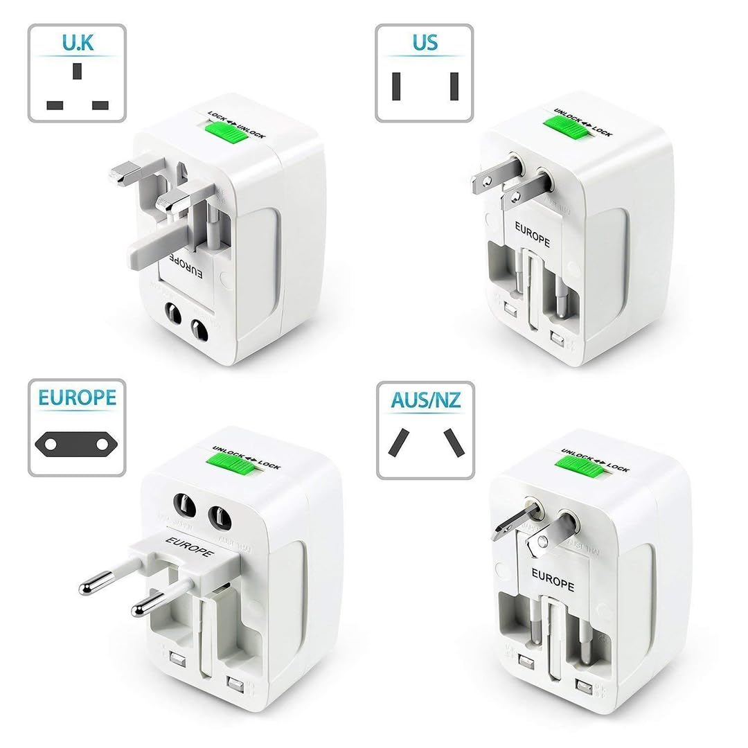 One Beat Worldwide Universal Travel Adapter with USB A Ports - (OB-201000-U )