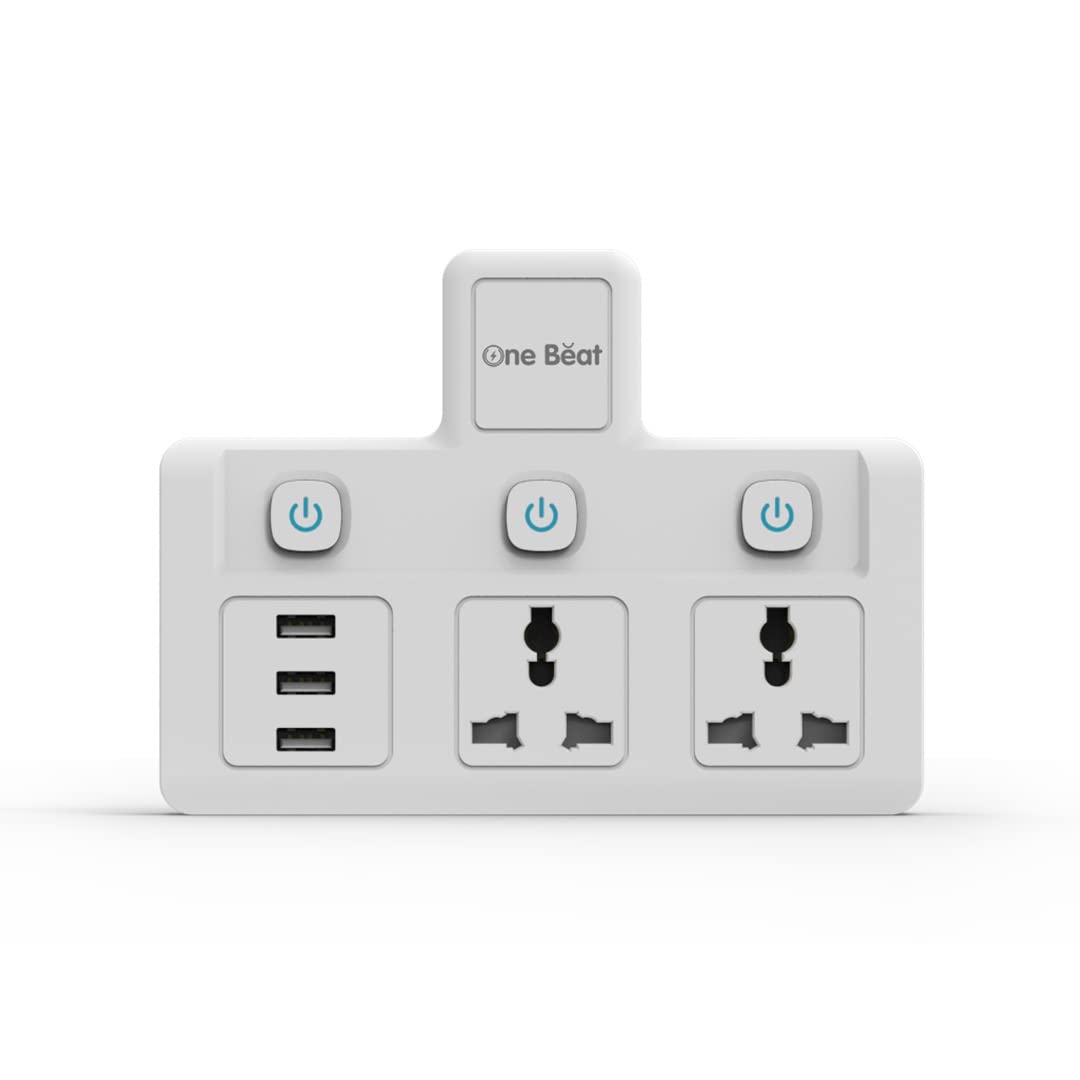 One Beat Cordless Extension Board with 3 USB Socket (OB-2023-U)