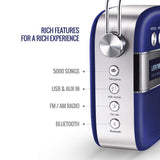 Saregama Carvaan Premium Hindi - Portable Music Player with 5000 Preloaded Songs -Royal Blue