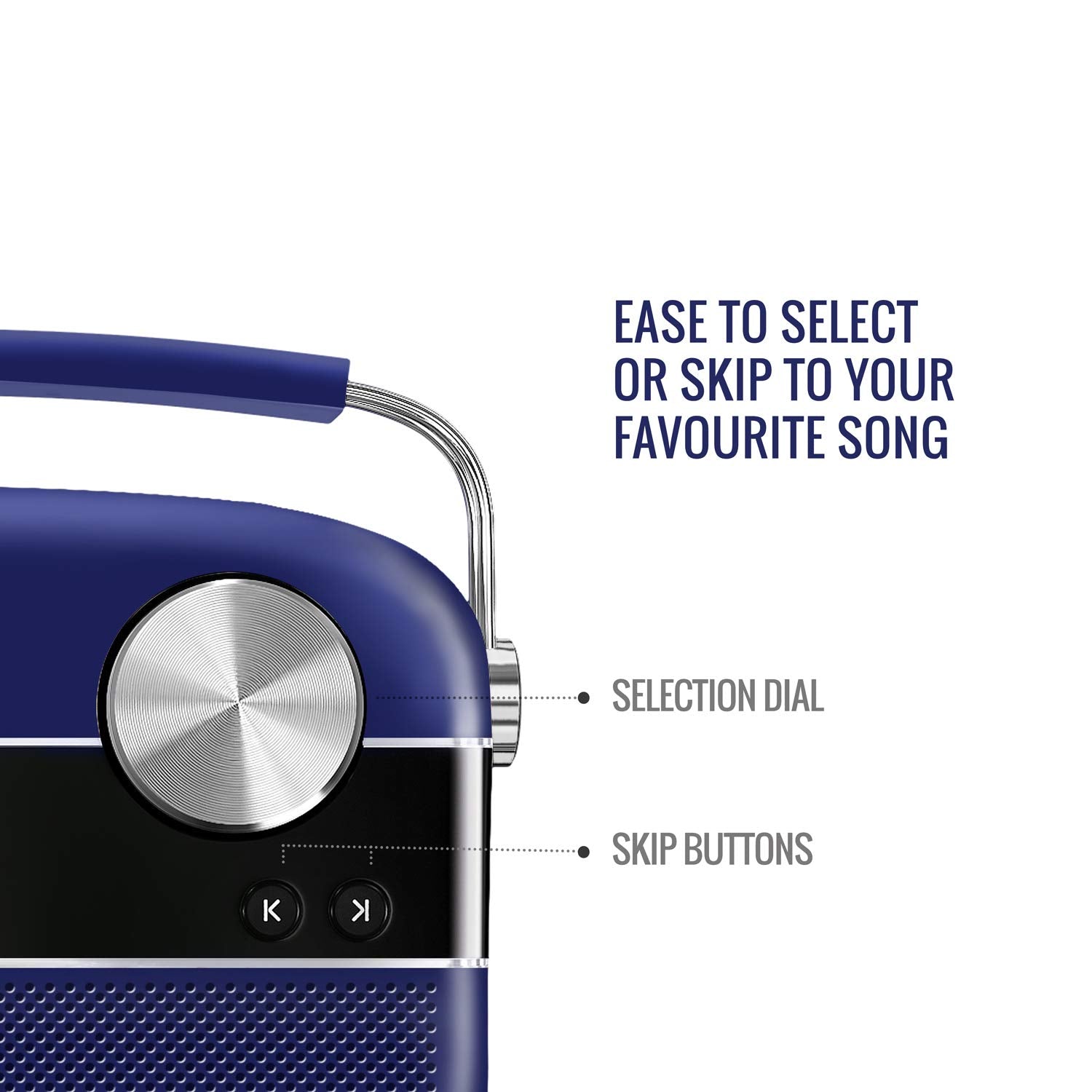 Saregama Carvaan Premium Hindi - Portable Music Player with 5000 Preloaded Songs -Royal Blue