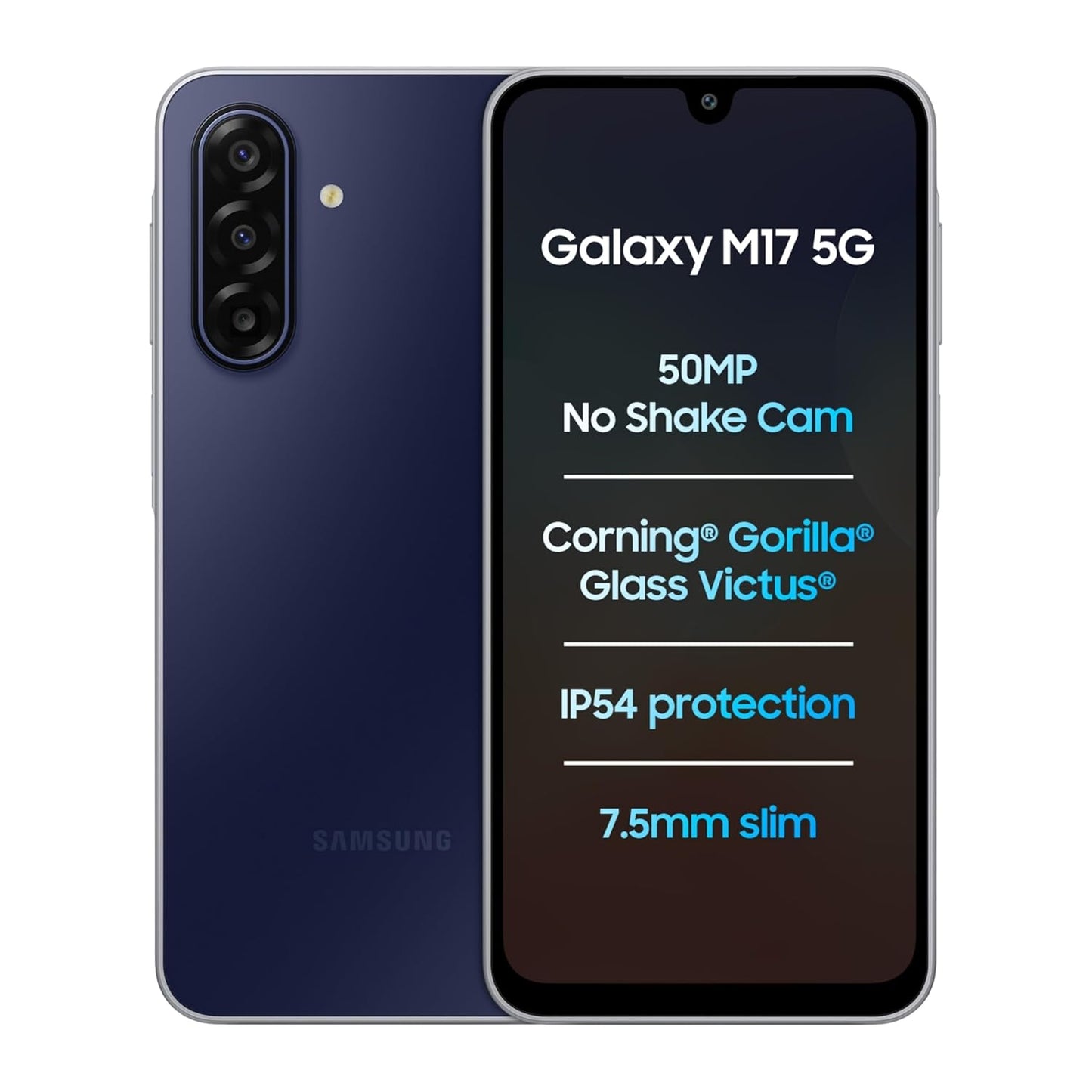 Samsung Galaxy M17 5G (8GB RAM,128GB Storage)-Sapphire Black