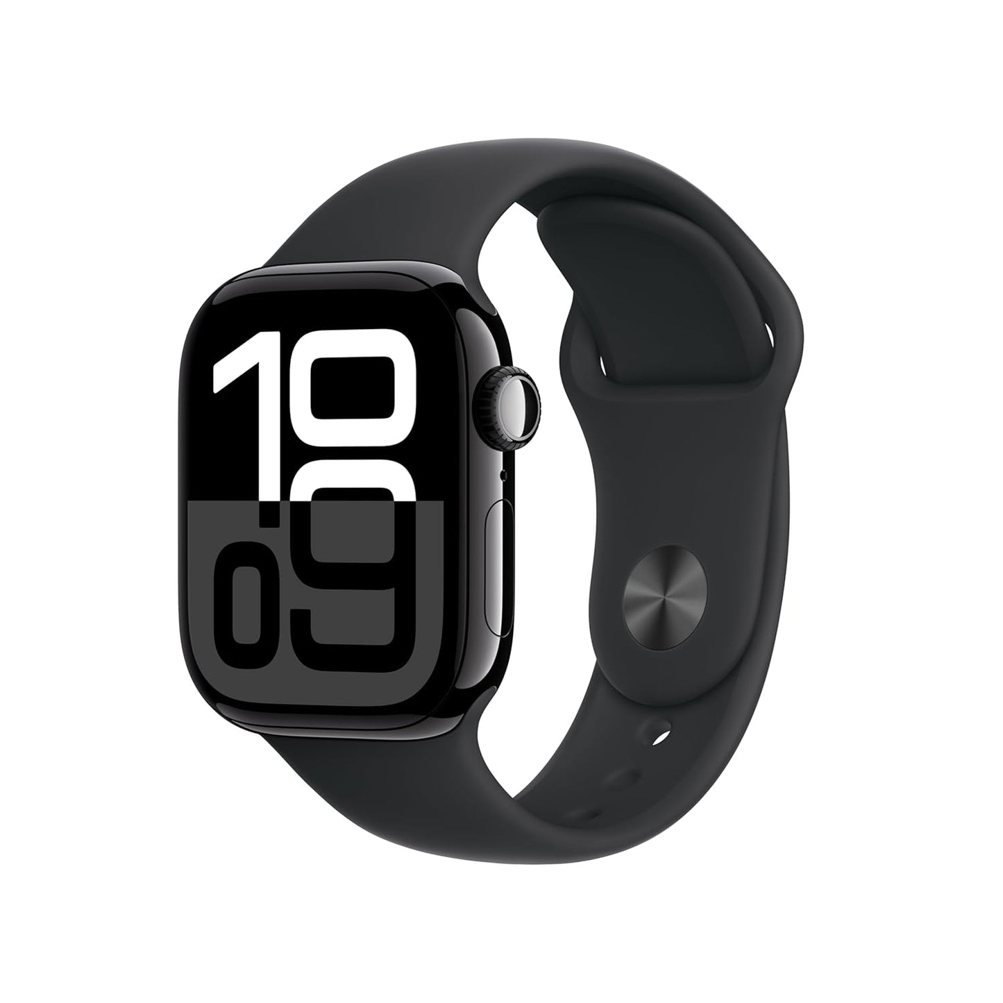Apple Watch Series 10 [GPS 42 mm] with Jet Black Aluminium Case with Black Sport Band