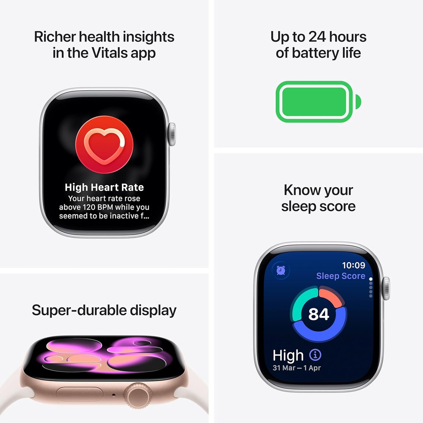 Apple Watch Series 11 GPS 42mm Space Grey Aluminium Case with Black Sport Band