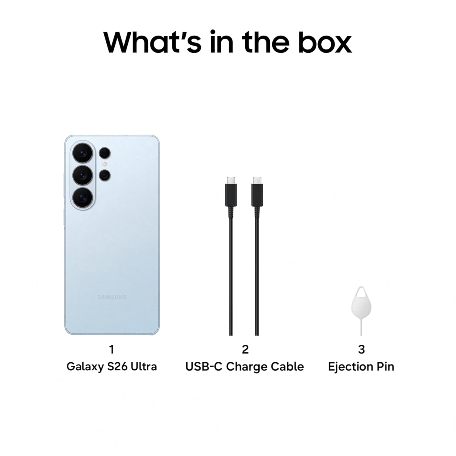 Samsung Galaxy S26 Ultra 5G (12GB RAM,256GB Storage)-Sky Blue