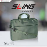 Neopack Sling Sleeve Slim Laptop Bag- (Green)