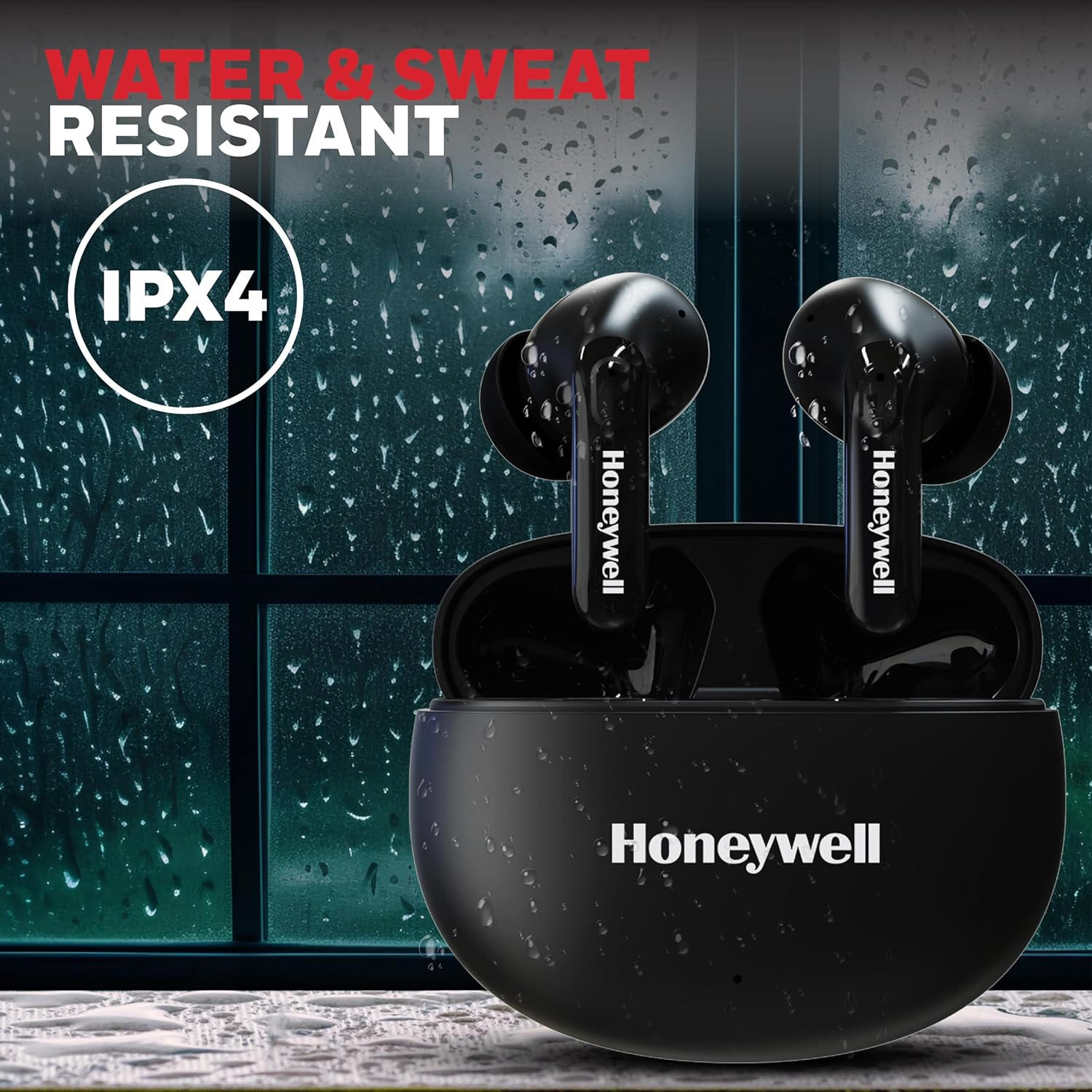 Honeywell Suono P2100 Bluetooth Earbuds ( black )