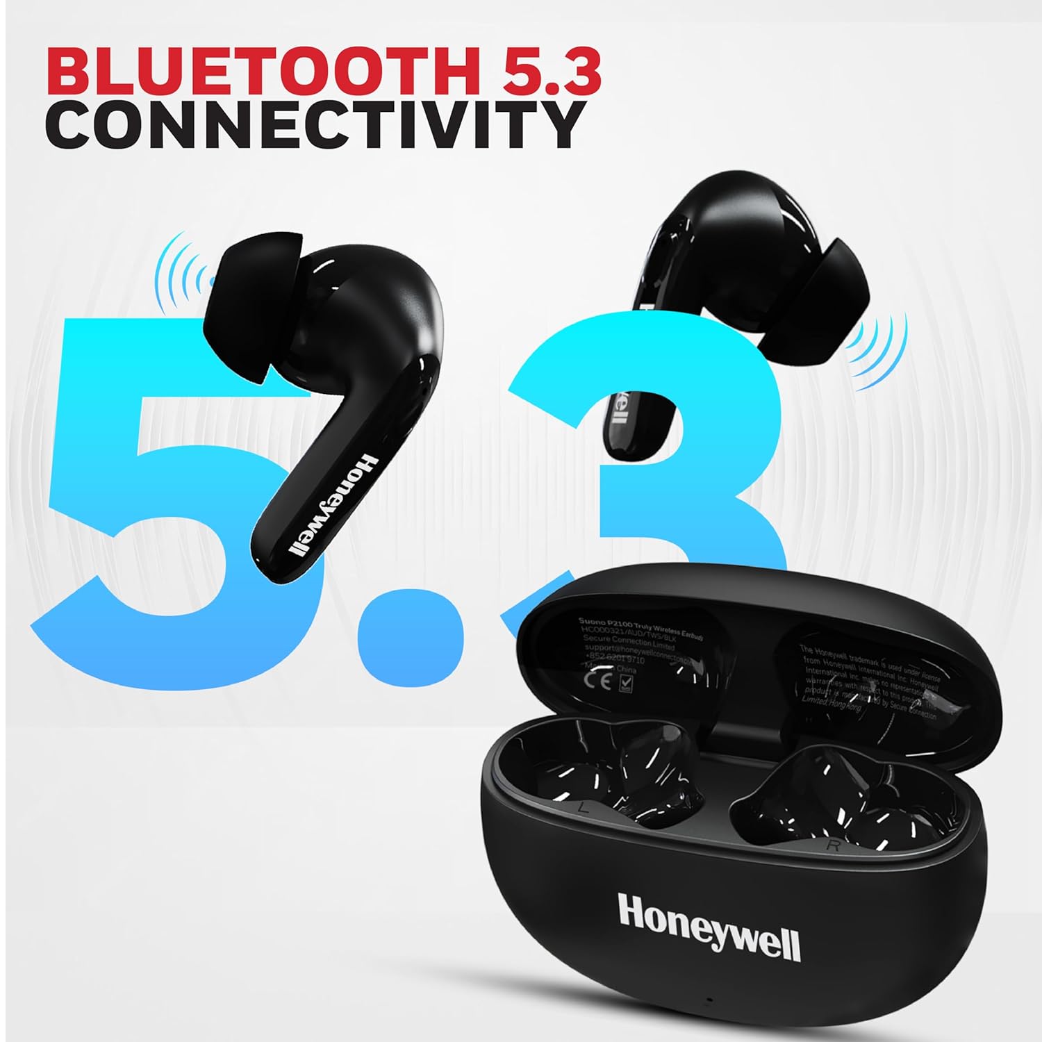 Honeywell Suono P2100 Bluetooth Earbuds ( black )