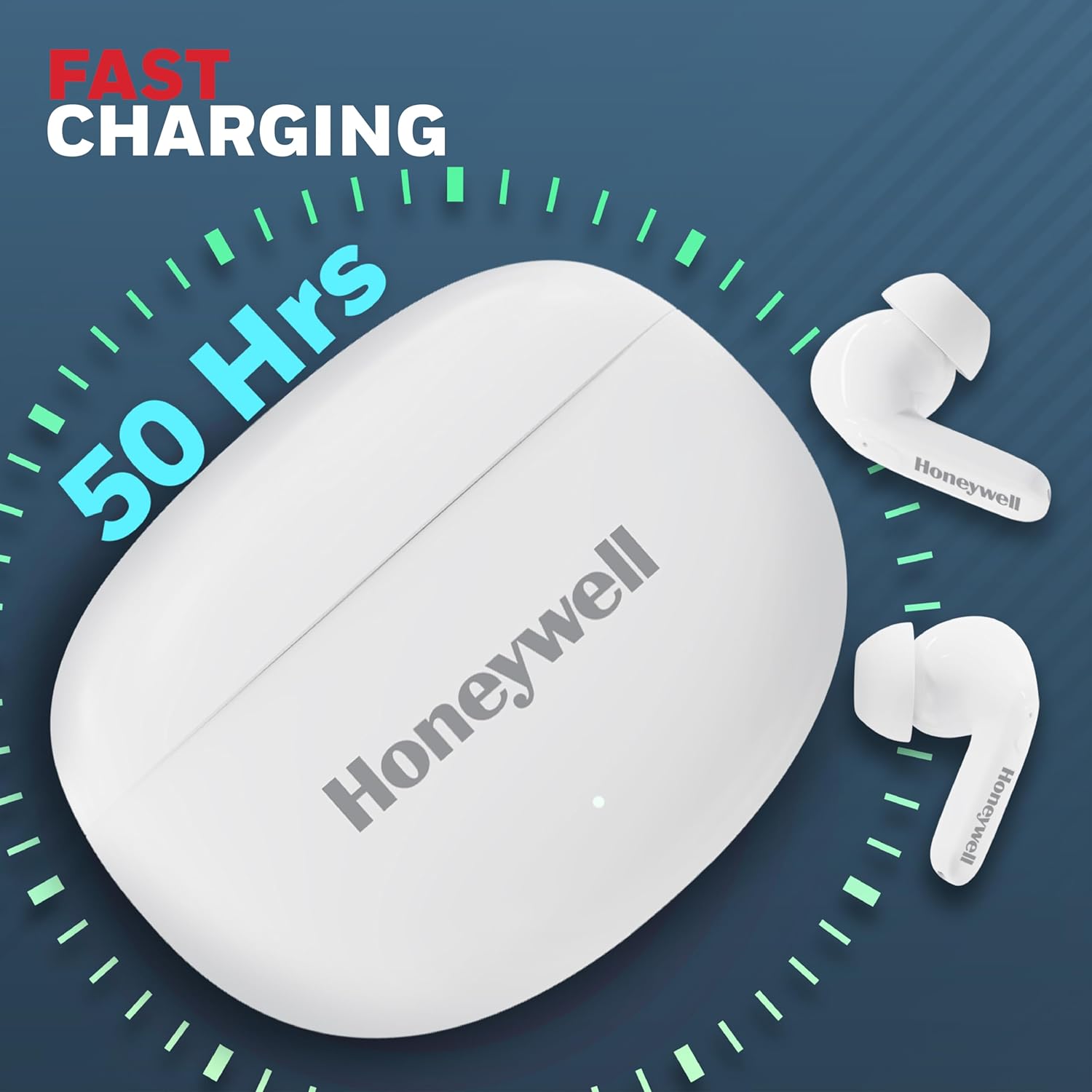 Honeywell Suono P2100 Bluetooth Earbuds ( white )