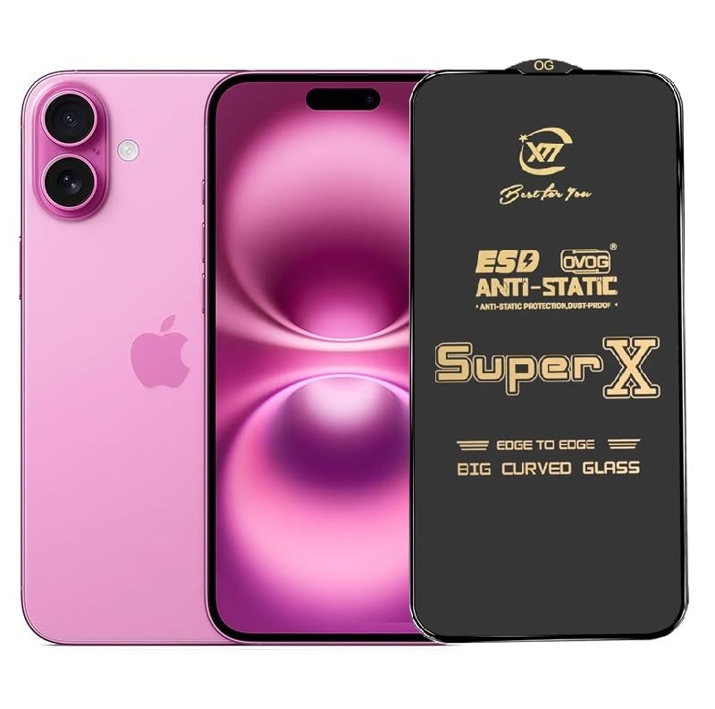 Super X Tempered Glass Screen Protector for Apple IPhone 16 Plus