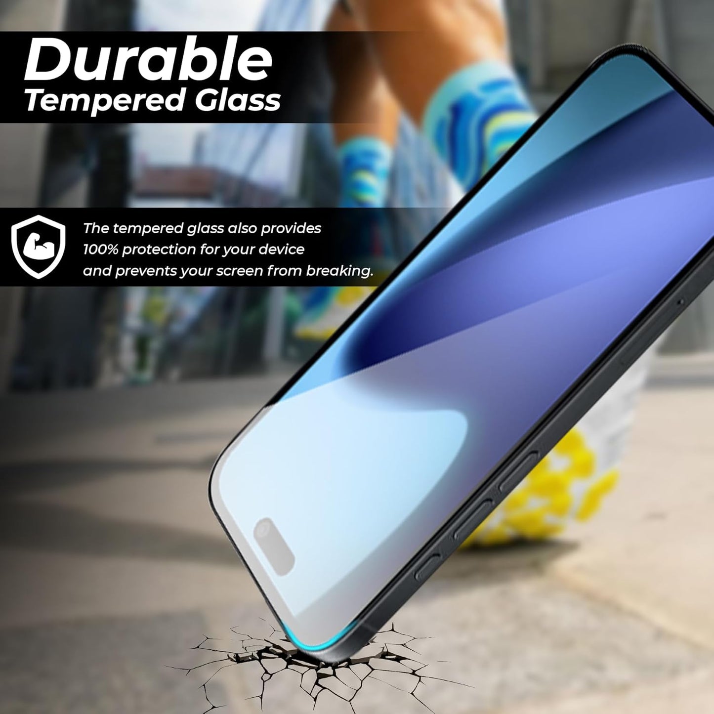Super-X Full Glue Edge-to-Edge Tempered Glass for iPhone 17
