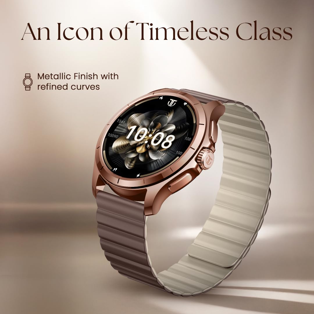 Titan Evoke 2.0 Smart Watch-Cocoa Brown