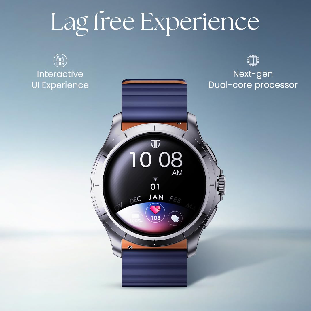 Titan Evoke 2.0 Smart Watch-Cocoa Brown