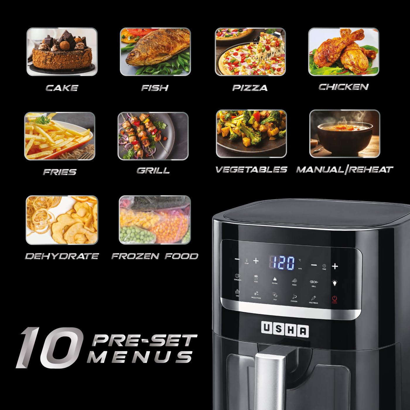 Usha iChef Smart Air Fryer 4.5L