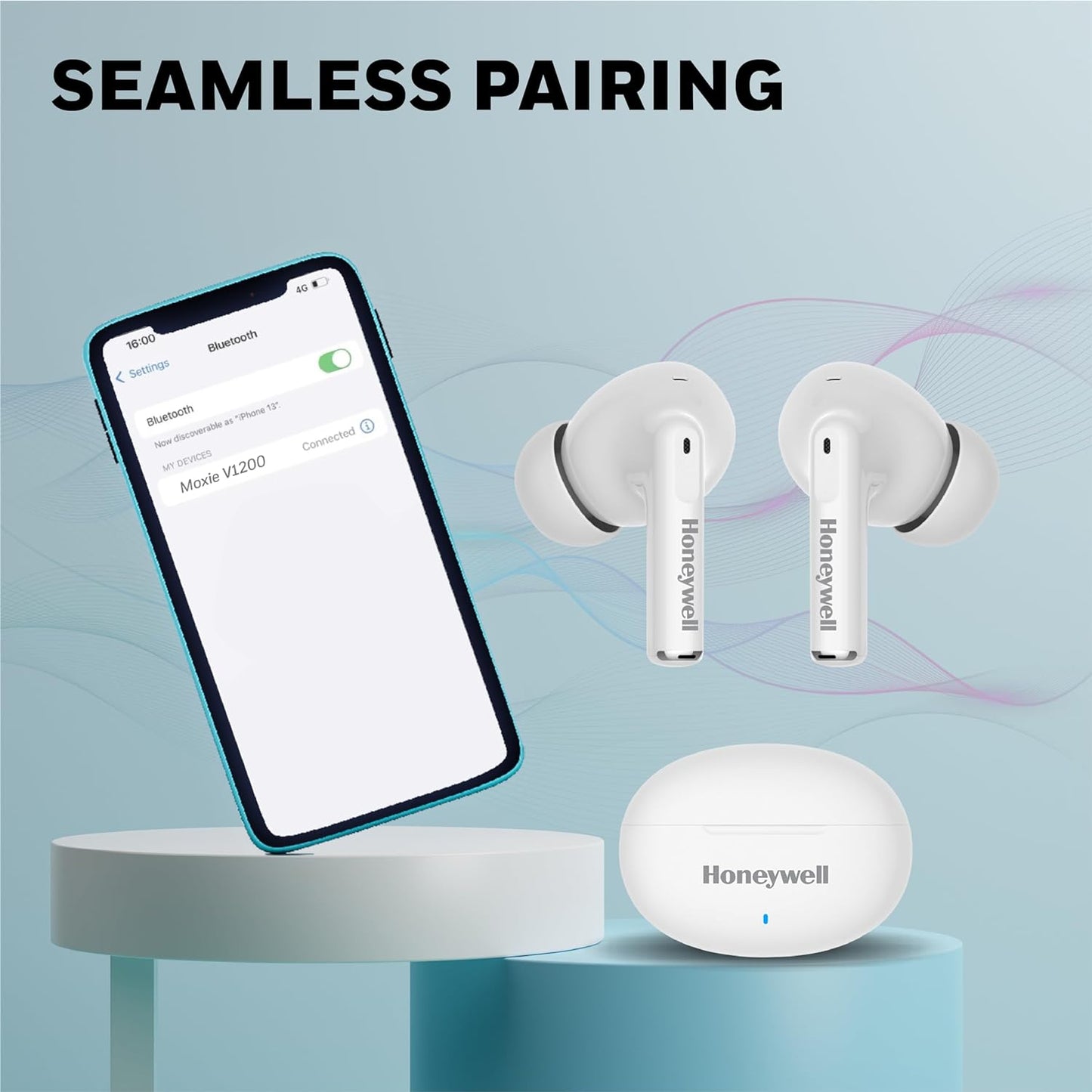 Honeywell Moxie V1200 Earbuds ( white)