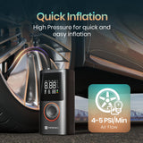 Portronics Vayu,Tyre Inflator 2-in-1