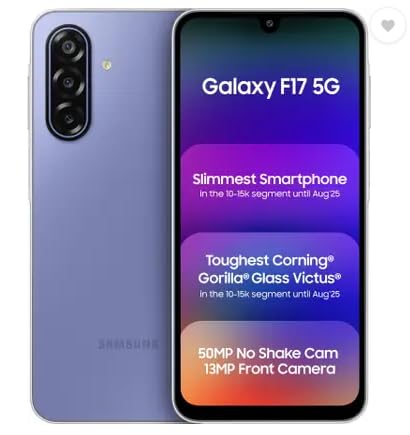 Samsung Galaxy F17 5G (4GB, 128GB)- Violet Pop