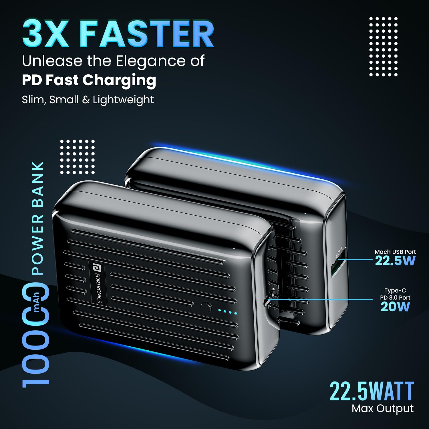 Portronics Zapcell 10k 10000mAh Power bank