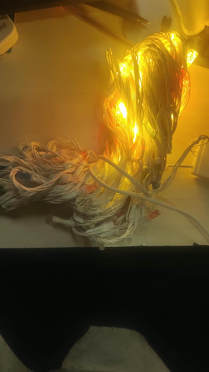 Multicolor LED waterfall Lights