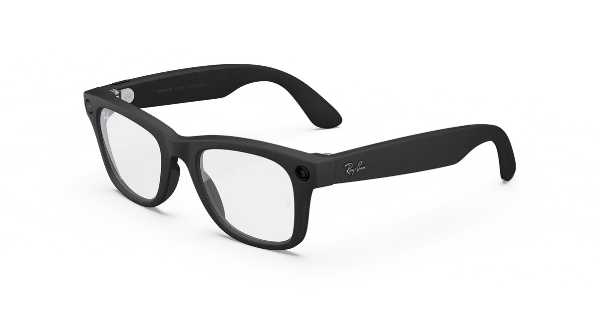 Ray-Ban Meta Wayfarer Gen 2 Smart Glasses – Matte Black with Clear Lenses