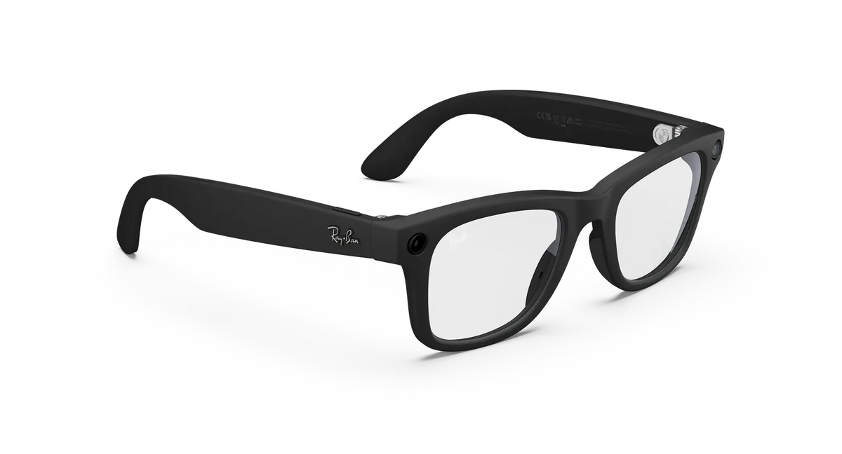 Ray-Ban Meta Wayfarer Gen 2 Smart Glasses – Matte Black with Clear Lenses