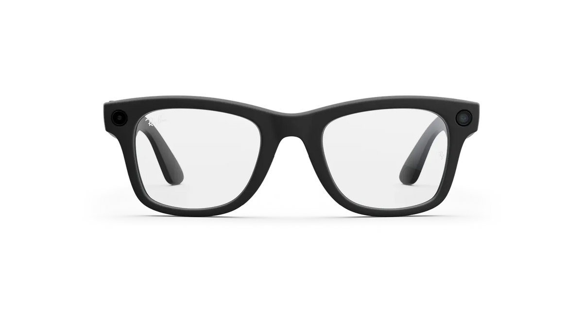 Ray-Ban Meta Wayfarer Gen 2 Smart Glasses – Matte Black with Clear Lenses