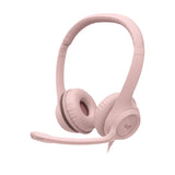 Logitech H390 Wired Headset for PC/Laptop, with Noise Cancelling Microphone, USB-A, In-Line Controls, Works with Chromebook