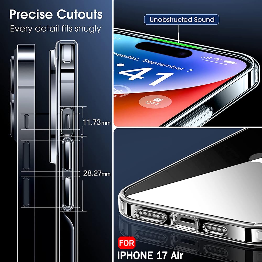 iPhone 17 Air Transparent back cover