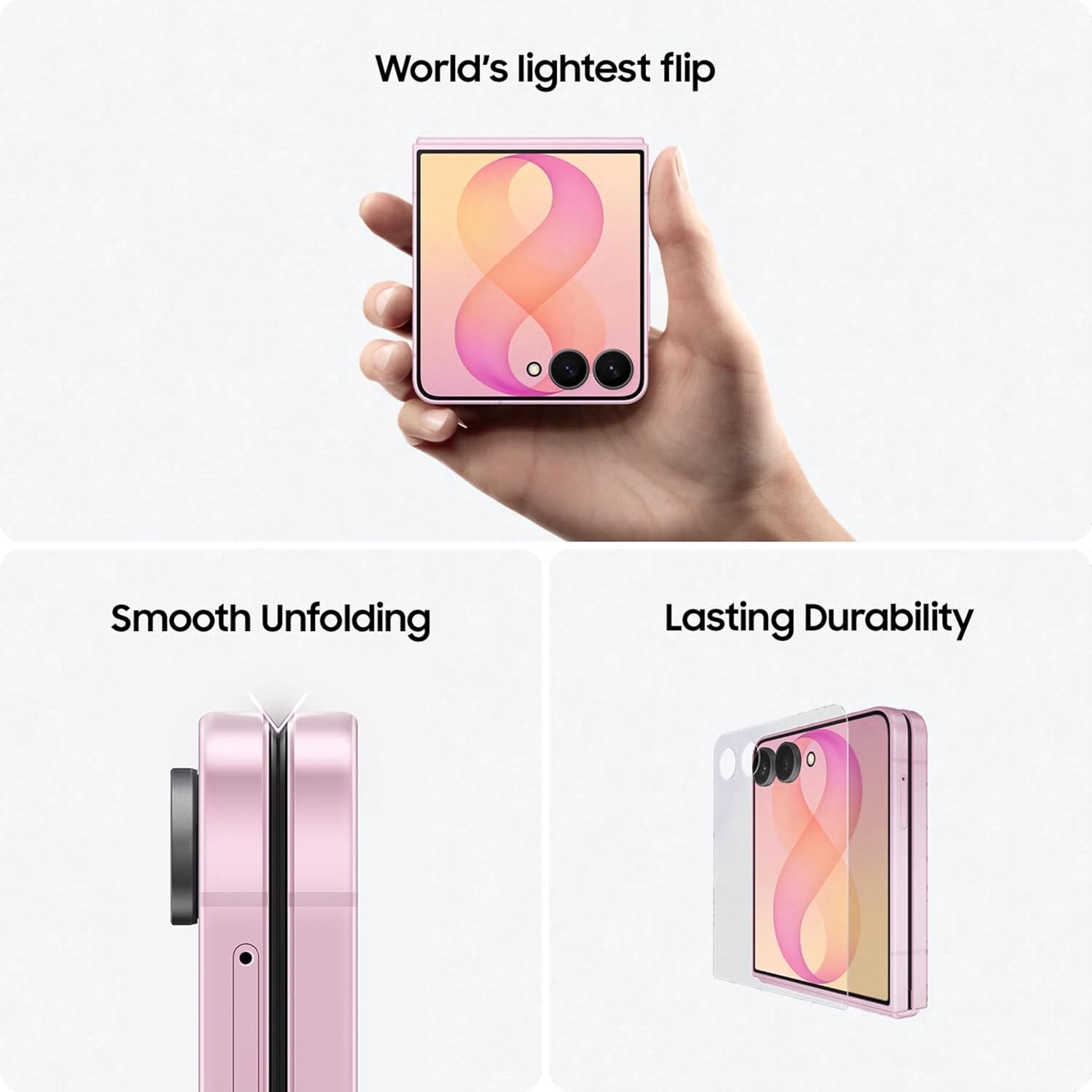 Samsung Galaxy Z Flip8 5G (12/256GB Storage)-pink