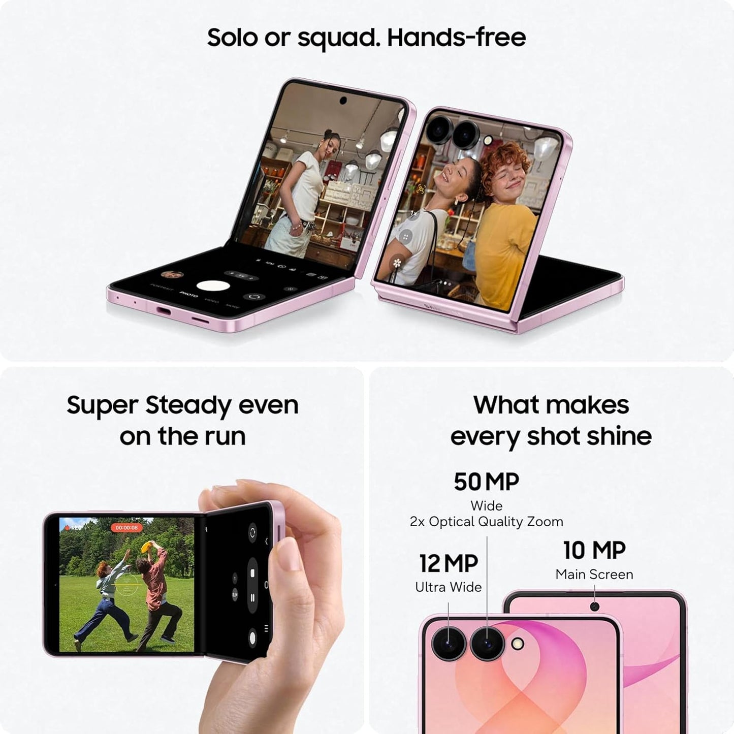 Samsung Galaxy Z Flip8 5G (12/256GB Storage)-pink