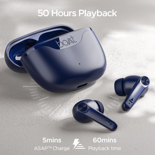 Boat Airdopes 207 Tws in Ear Earbuds -(Bold Blue) - Image 3