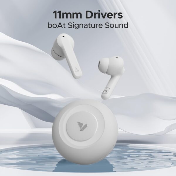Boat Airdopes Sonik  Earbuds-(Tranquil White) - Image 3