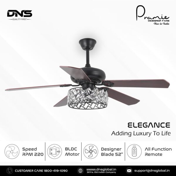 The Pramie Elegance 52 Inch Stylish BLDC Fan with remote - Image 3