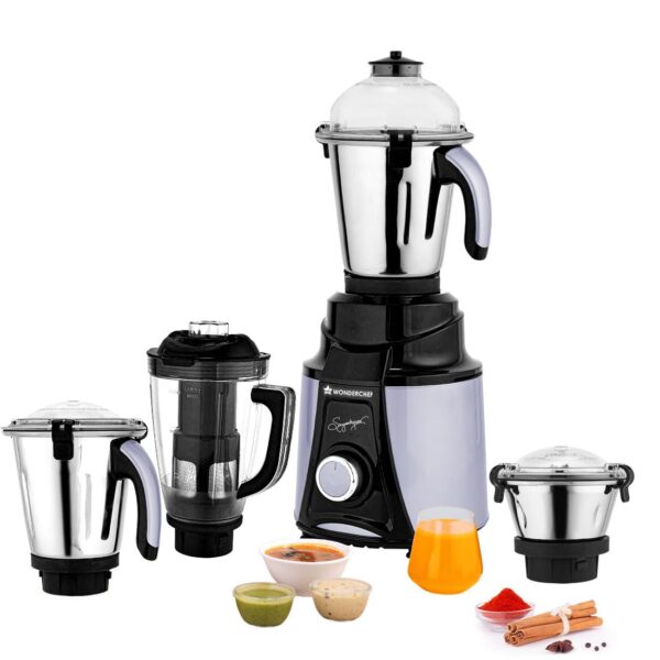 Wonderchef Galaxy Mixer Grinder 1000W 4 Stainless Steel Jars