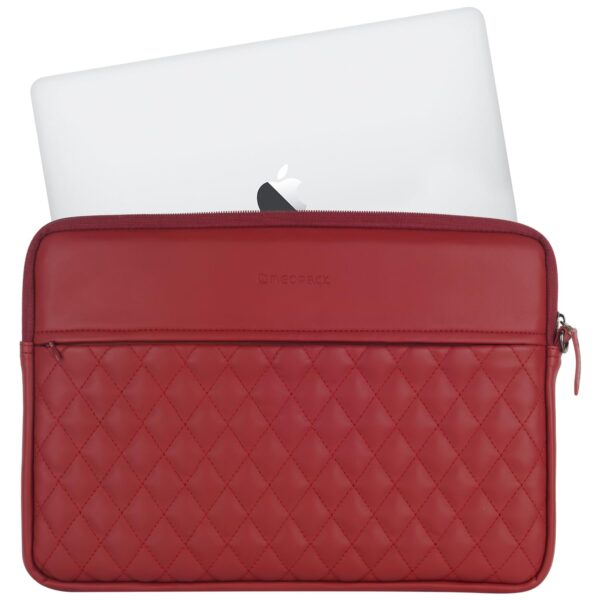 Neopack Stanley Sleeve/Slip Case with Pouch for MacBook -Red