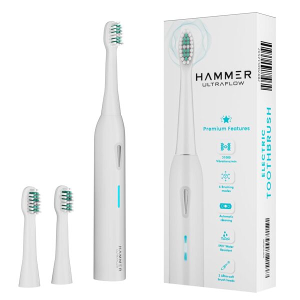 Hammer Ultra Flow Electric Toothbrush (White)