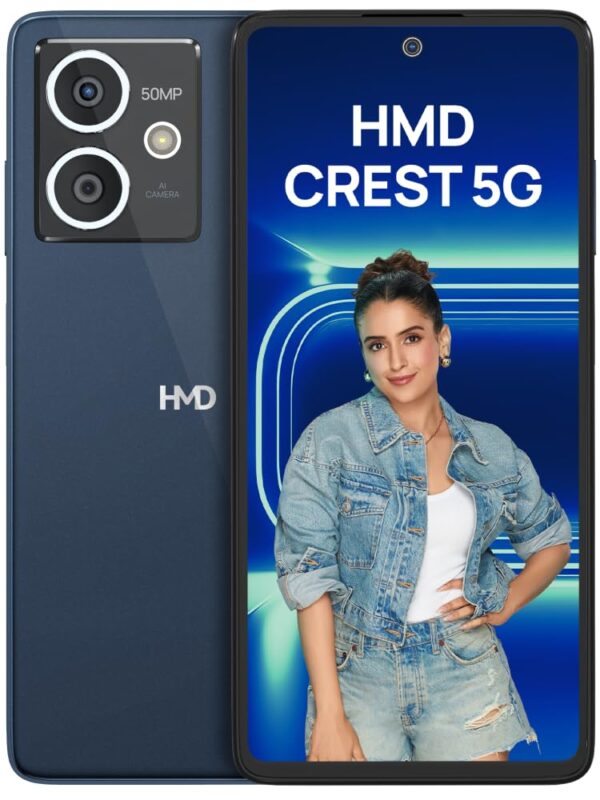 HMD Crest 5G  6GB RAM & 128GB Storage-Midnight Blue