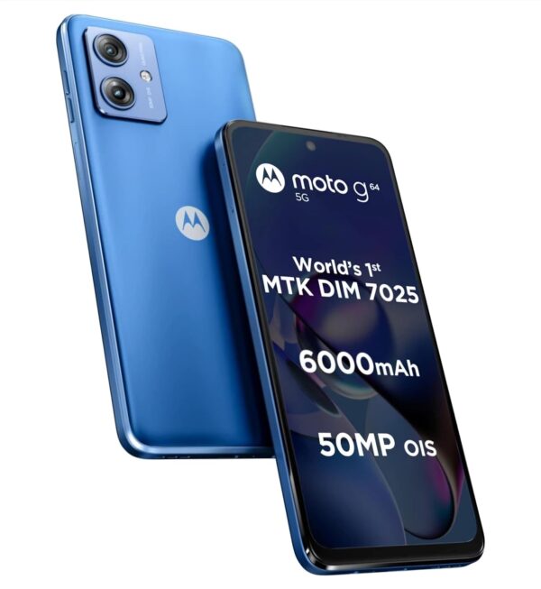 Motorola G64 5G (8GB RAM /128GB Storage)-Pearl Blue